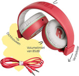 Kinderkoptelefoon Tutum Rood met Kabel | FABA