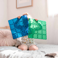 Basisplaat Groen Blauw | Connetix Tiles