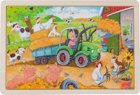 goki puzzel hooiwagen