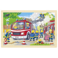 Houten Puzzel Brandweer | Goki
