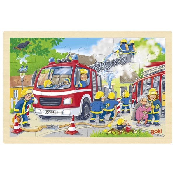 Houten Puzzel Brandweer | Goki