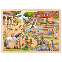 houten puzzel paarden