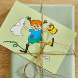 Wenskaart Pippi Langkous Groen | Barbo Toys