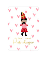 Kaart Pieten Kusjes (wit)