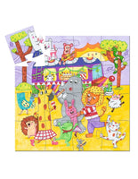 Puzzel De Regenboog bus 16 stukjes | Djeco