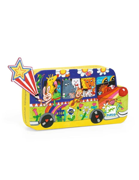Puzzel De Regenboog bus 16 stukjes | Djeco