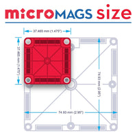 magna tiles micro mags size