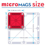 magna tiles micro mags size