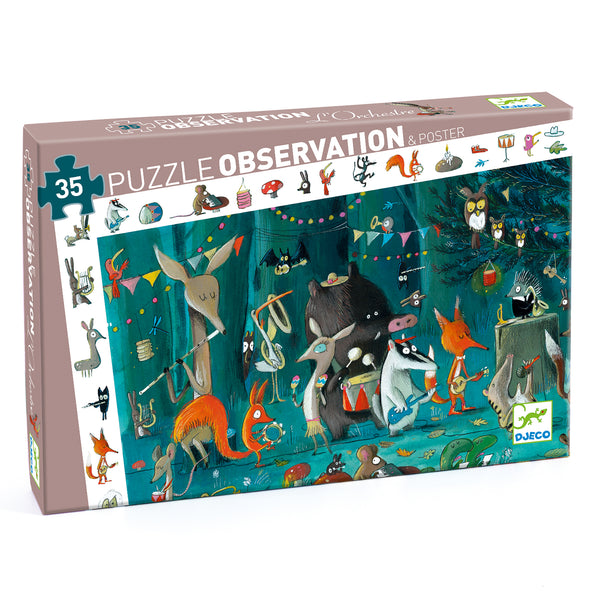 Observatie Puzzel Het Orkest 35 stukjes | Djeco
