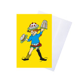 Wenskaart Pippi Langkous Geel | Barbo Toys