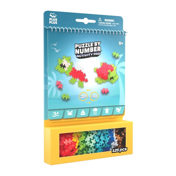 Activity Pad Puzzel Op Nummer Oceaan | Plus Plus