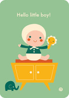 Postkaart Hello Baby Little Boy