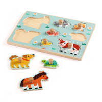 Houten Puzzel Boerderij Dieren | Djeco