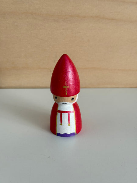 houten sinterklaas pegdoll