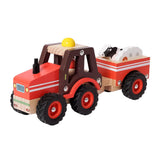 Houten Tractor Met Trailer En Dieren
