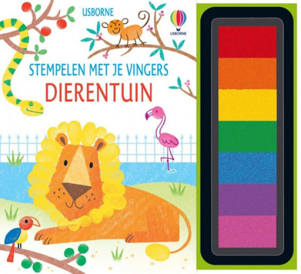 Stempelen met je vingers Dierentuin