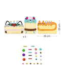 Taarten en Snoepgoed Stickers activiteit | Djeco