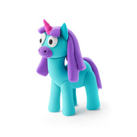 unicorn blauw hey clay