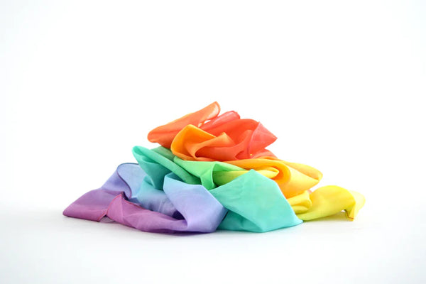 Speeldoek Pastel Regenboog 120 x 120 cm | Laura's Play Cotton