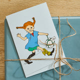 Wenskaart Pippi Langkous Blauw | Barbo Toys