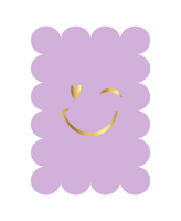 Kaart Smiley Paars