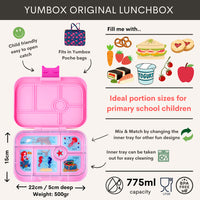 Yumbox Original 6-vakken | Power Pink Mermaid