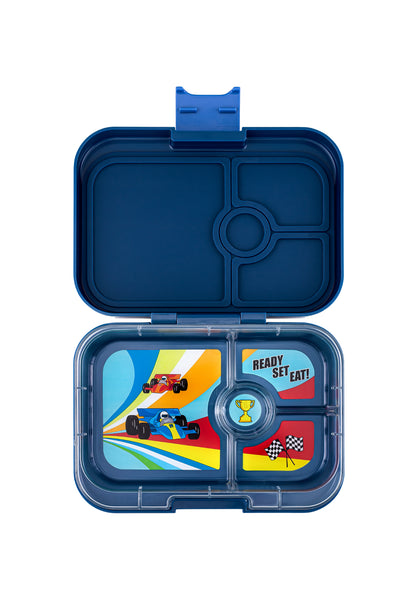 Yumbox Panino 4-vakken | Monte Carlo Blue Race Cars