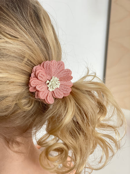 Hair clip Flower pink