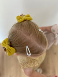 Ribbed hairpin Ocher yellow